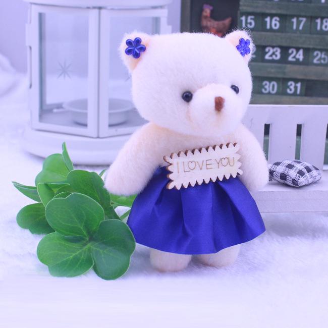 Маленький ребенок Хлопковые игрушки Плюшевые куклы Мини-плюшевый мишка Цветочные букеты Медведь Свадебные игрушки Декор