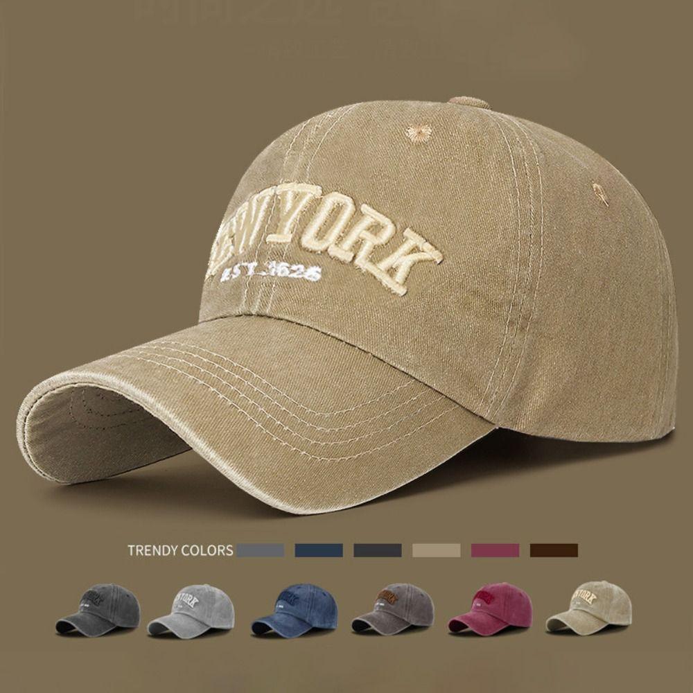 NEW YORK Letter Embroidery Baseball Caps Quick-drying Trucker Caps Fashion Sun Hats