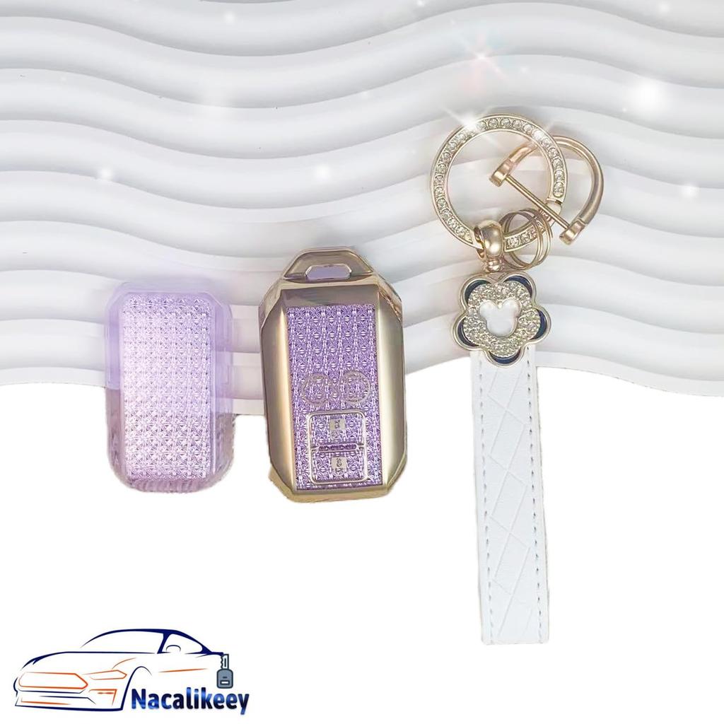 Nacalikeey Брелок-чехол для ключей Цветок сливы Совместим с Suzuki Japanese Cherry Blossom Dai Solio New