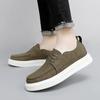 High Quality Men Business Casual Leather Shoes Brand Antiskid Comfy Thick Soled Lace-Up Vulcanized Shoes Walking Shoes