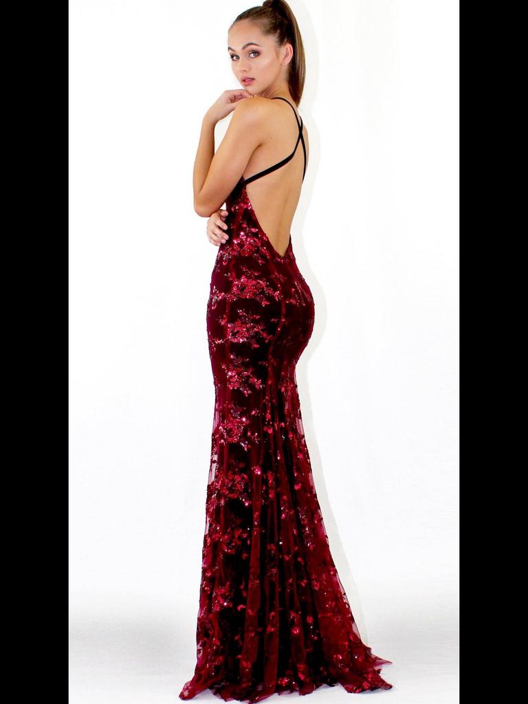 Женское платье с V-образным вырезом, открытой спиной, пайетками и шнуровкой, коллекция 2025 г.