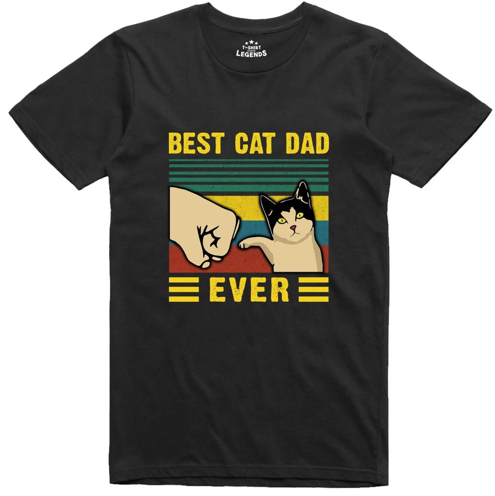 Best Cat Dad Fathers Day Funny Unisexs T Shirt Regular Fit Gildan Cotton Tee aesthetic clothes Women clothes tshirts