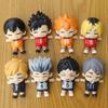 8 шт. Haikyu!! Аниме Милая Фигурка Кенма Козуме Ойкава Тоору Поза Сна Фигурка Украшение Игрушки Модель Кукла Детский Подарок