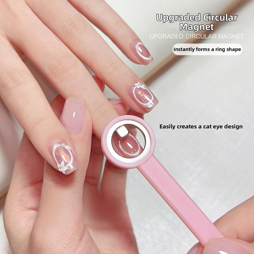 DIY Circular Cat Eye Magnets Cat-Eye Nail Halo Style Magnetic Nail Magnet Hollow Cat Eye Magnet