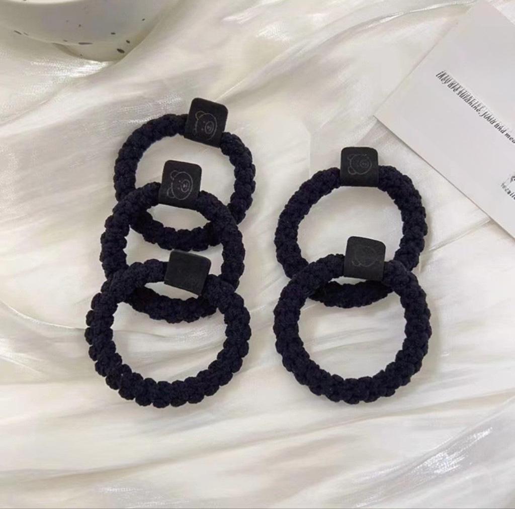 Милые эластичные плюшевые резинки для волос для девочек - детские резинки для волос и аксессуары на осень/зиму