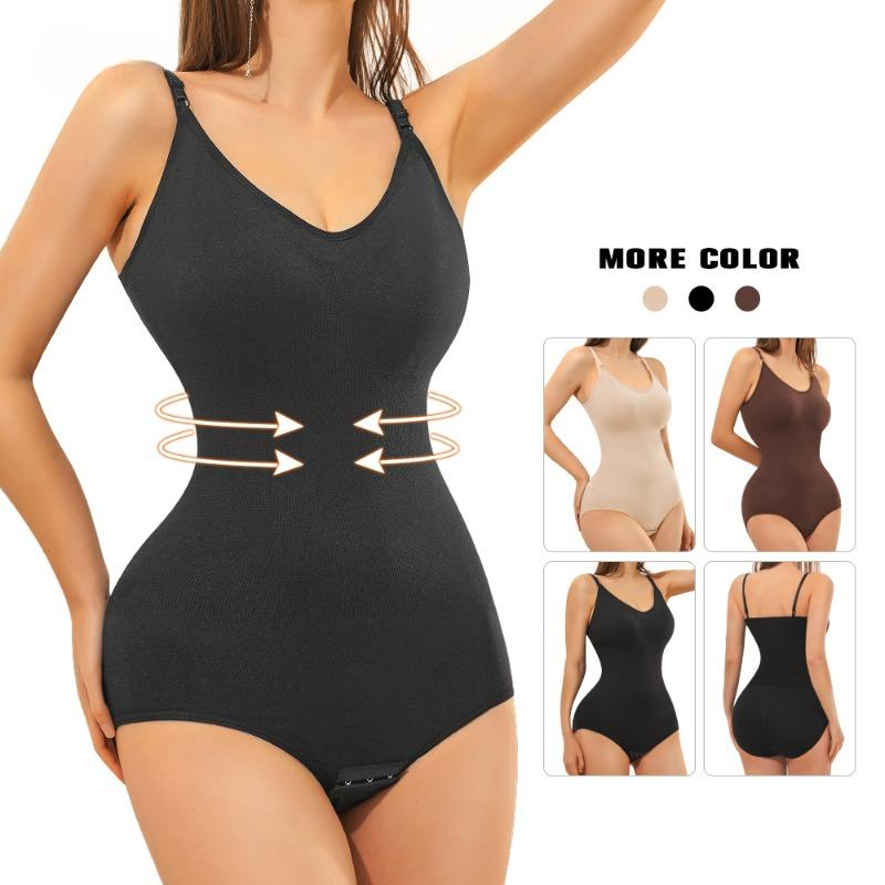 Full Body Shaper Shapewear Sculpting Sleeveless Tummy Control Bodysuit for Women Slim Waist Trainer with Hooks Plus Size