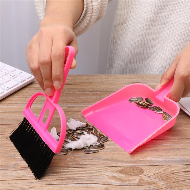 Мини-веник для стола, набор из 2 предметов, маленькая метла для подметания автомобиля, компьютерная клавиатура, набор из 2 предметов