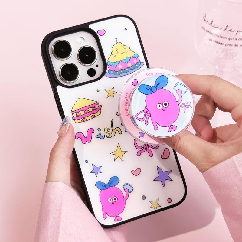 Zhitai Frosted Black Magnetic Case for iPhone 16 Pro Max, Compatible with Apple 13-15 Models, with Bracket Function.