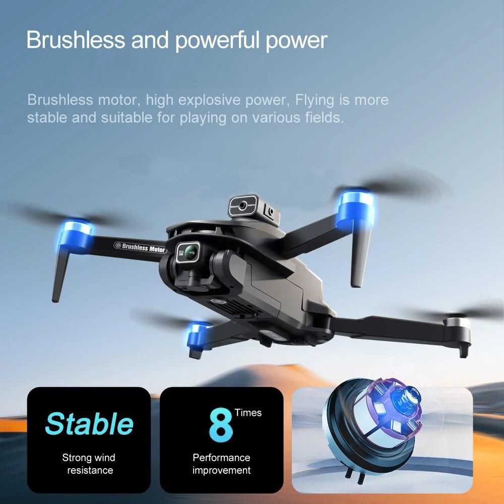 V168 PRO Drones GPS Profesional 8K with HD Camera FPV 5G Wifi Brushless Motor Foldable RC Quadcopter Obstacle Avoidance Drone Toy Gift