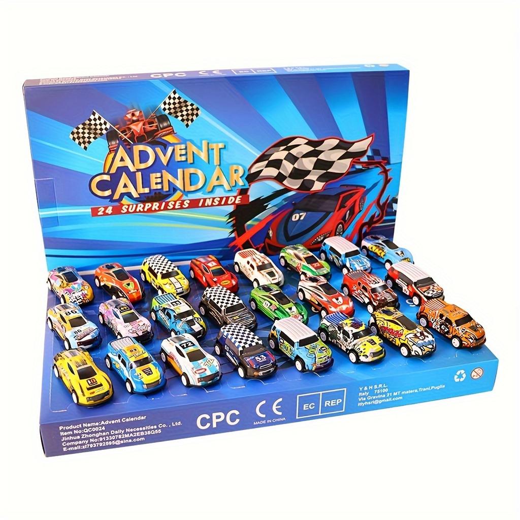 24 Racing Car Christmas Calendar, 24 Styles Of Christmas Countdown Gifts