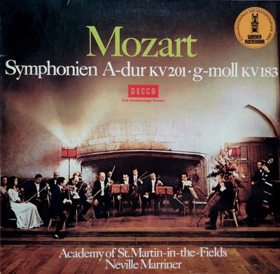 Виниловая пластинка В. А. МОЦАРТ АКАДЕМИЧЕСКИЕ Симфонии A-dur KV 201 g-moll KV 62954 Decca 1974 Германия Классика Б/у