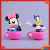 Disney Набор кукол 6 шт. Микки Минни Дональд Дак В комплекте Чашка Высококачественная Подарочная Коробка и Изысканные Мультяшные Украшения