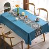 Водонепроницаемая и маслостойкая скатерть из ПВХ, прямоугольная минималистичная скатерть с цветочным рисунком для чая
