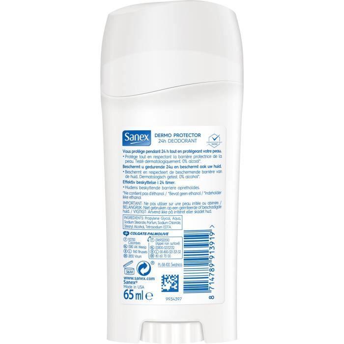 Deodorant - SANEX - Dermo Protector - 65 Ml - 24h - Hypoallergenic