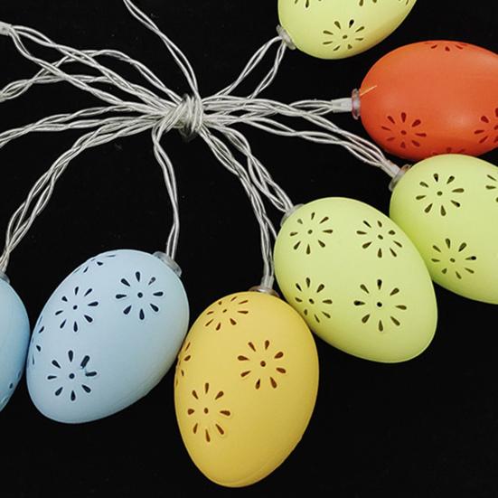 Лампа в виде пасхального яйца, креативная работа от батареи, функция «всегда включено», без мерцания, удлиненная гирлянда для морковного яйца, светодиодные пасхальные украшения, товары для вечеринок