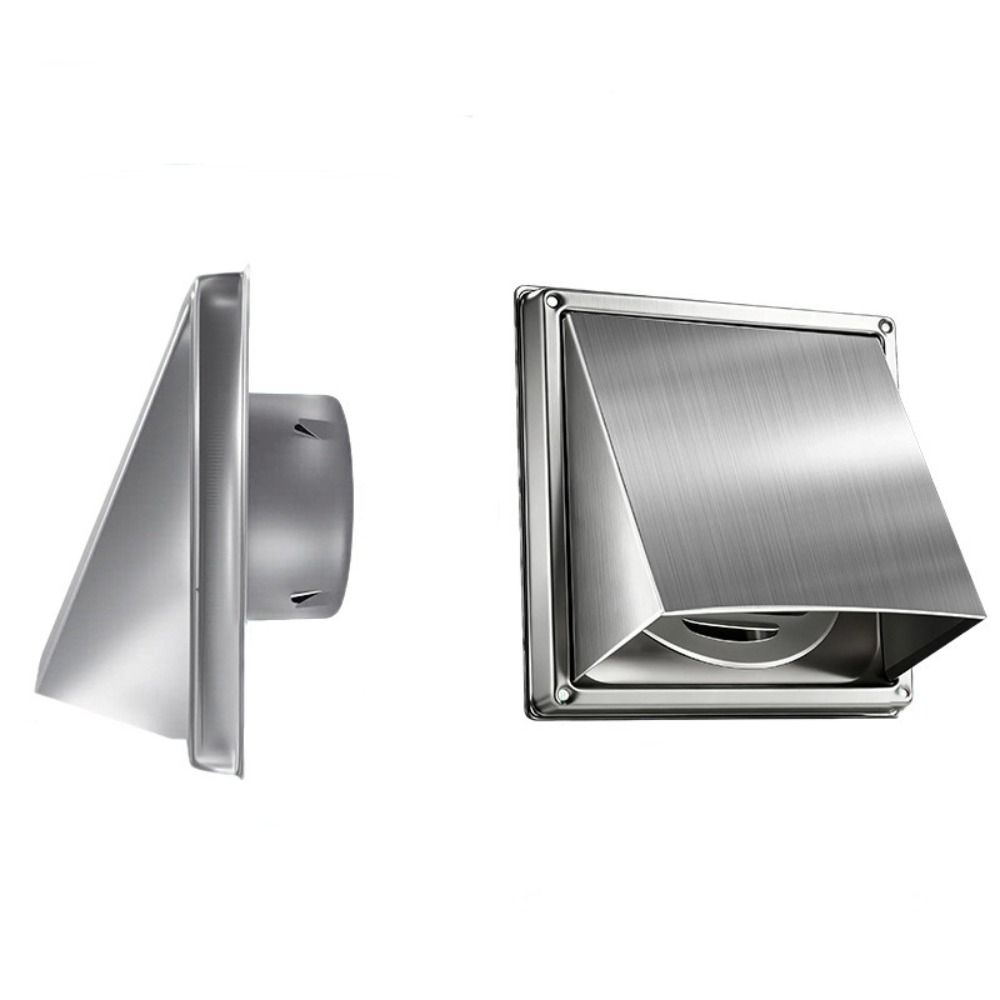 Stainless Steel Wall Exhaust Cover Waterproof Air Vent Outlet Exhaust Grille Exterior Wall