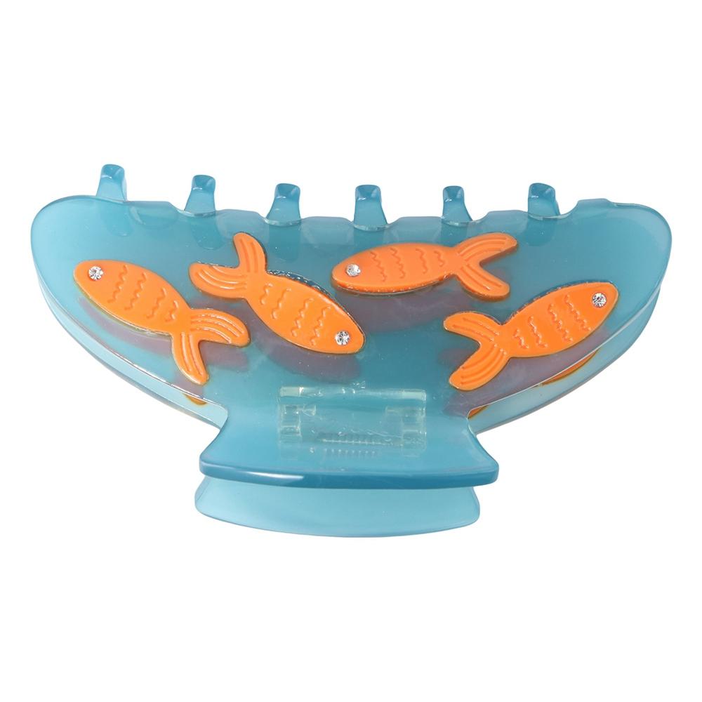 Acetic Acid Women Hair Clip Goldfish Jar Headdress Cute Acetate Shark Clip  Girls