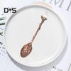 Heavy Duty Tea Scoop Engraved Flower Pattern Hard Ice Cream Dessert Scoop Scooper