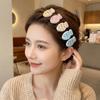 Sweet Polka Dot Hair Clips Mixed Color Oval Side Bangs Clips for 6PCS/SET Women