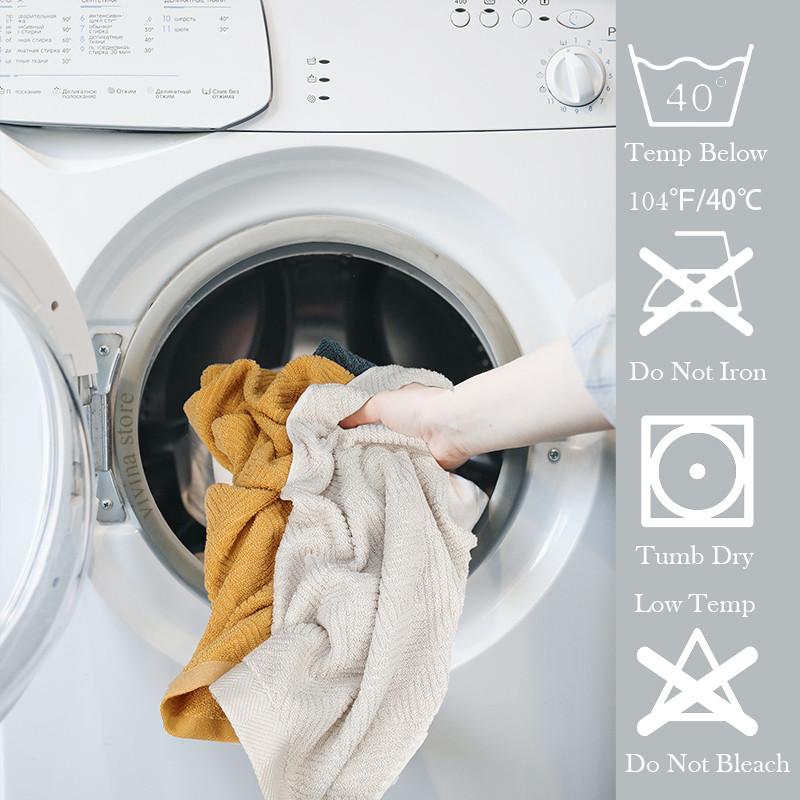 6 Pieces Pure Cotton Bath Towel Set For Adults Soft Geometric Face Towel For Facial Towels Bathroom Set Luxury Washcloth Terry