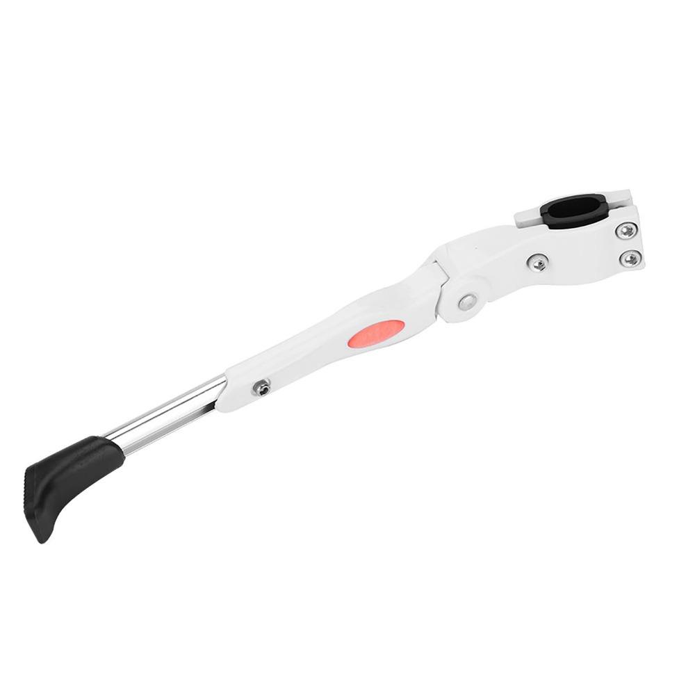 Aluminum Alloy Bike Kick Stand White Single-Side Kick Stand Bike Cycling