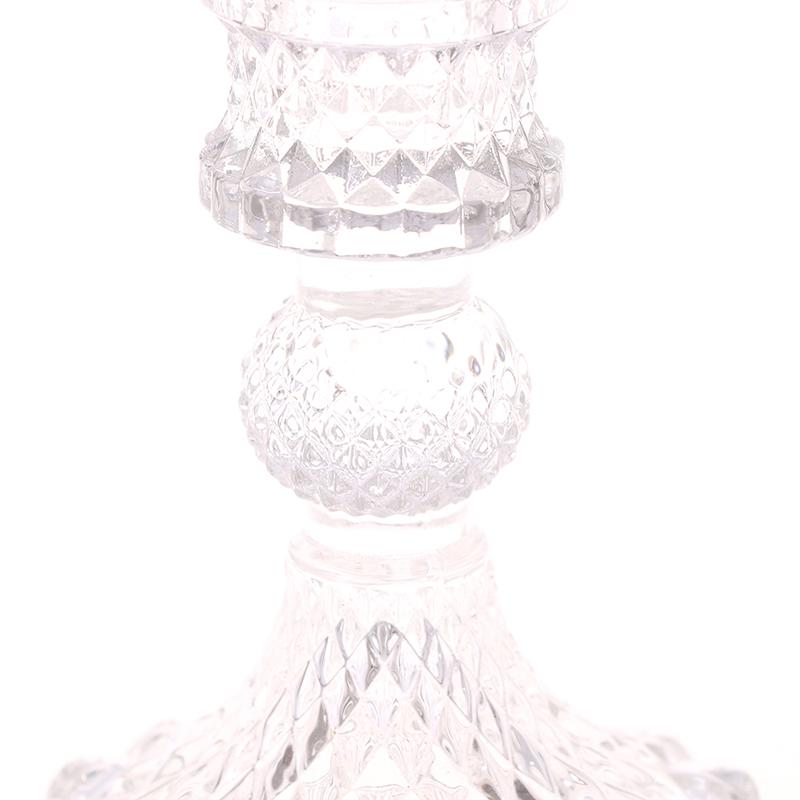 Винтажный стеклянный прозрачный подсвечник, подсвечник для ужина, домашние свадебные украшения