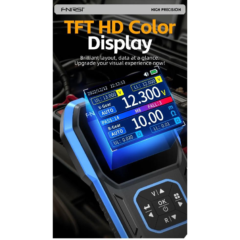 FNIRSI HRM-10 Тестер внутреннего сопротивления напряжения аккумулятора 18650 Высокоточный тестер конденсаторов автомобильных кислотных литий-свинцовых аккумуляторов переменного тока