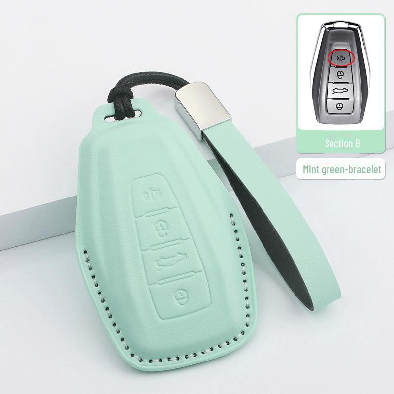 Чехол для ключа Geely Emgrand для Xingrui, Xingyue L, Binrui Cool, Boyue, Binyue и GS - кожаный чехол для мужчин и женщин