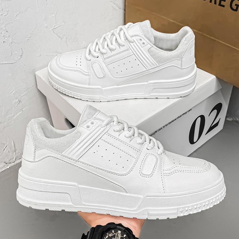 Мужская обувь Осень Дышащие Маленькие Белые Туфли Дизайн Молодежные Спортивные Платформа Повседневные Кеды Модная Обувь