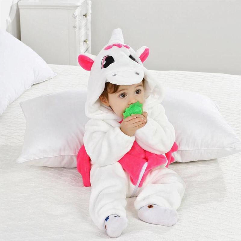 Детские комбинезоны с капюшоном кигуруми и животными для маленьких мальчиков и девочек, одежда для новорожденных, пижамы