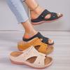 Casual Slippers Summer New Wear Versatile Women's Shoes Slope Heel Open-toed Cool Slippers Women