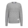 MARTINE GOLF Logo Round Neck Knit_M/Gray
