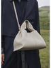 Genuine Leather French-Style Dumpling Shoulder Bag - Chic and Simple Cloud Handbag for Women