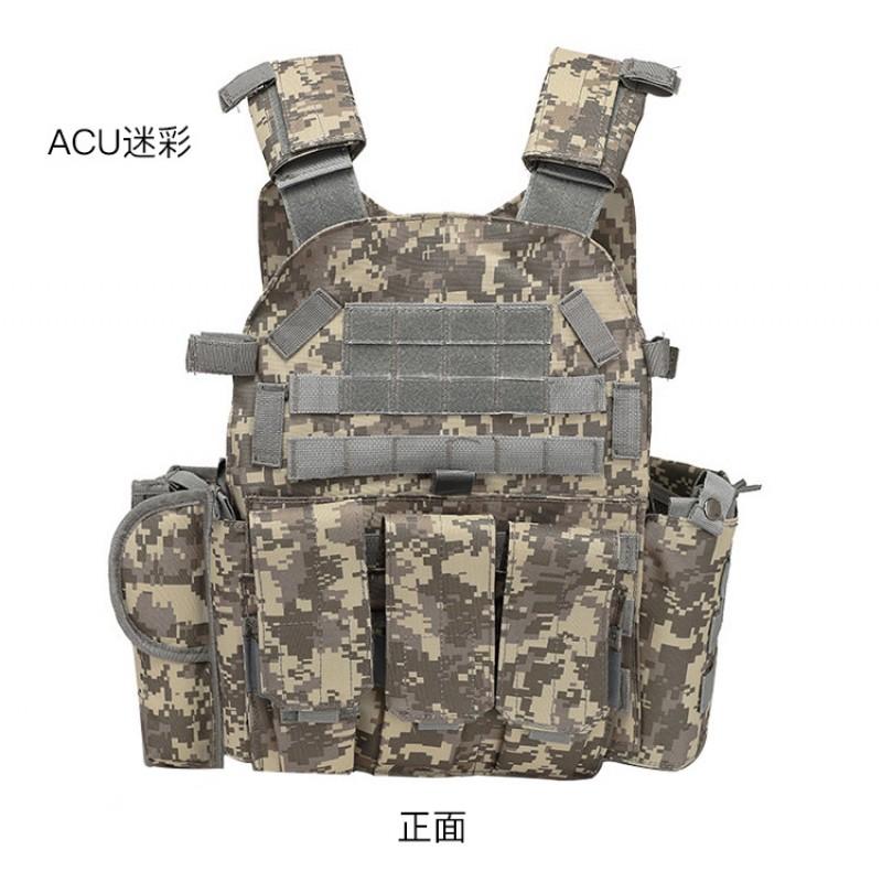 Breathable Camo Tactical Vest Cycling Protective Gear Outdoor CS Game Anti-stab Insert Plate Jacket