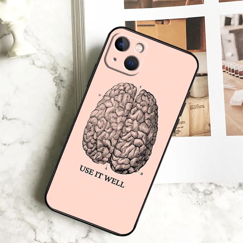 Чехол для телефона 'Анатомия Мозга' для iPhone 17 16 15 14 12 11 13 Pro Max Plus 12 13 Mini 16e 17 Air Cover Coque