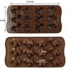 1Pcs Silicone Chocolate Mold Love Shell Star Lollipop Leaves Small Dinosaur Elliptical Robot Silicone Cake Mold Baking Equipment