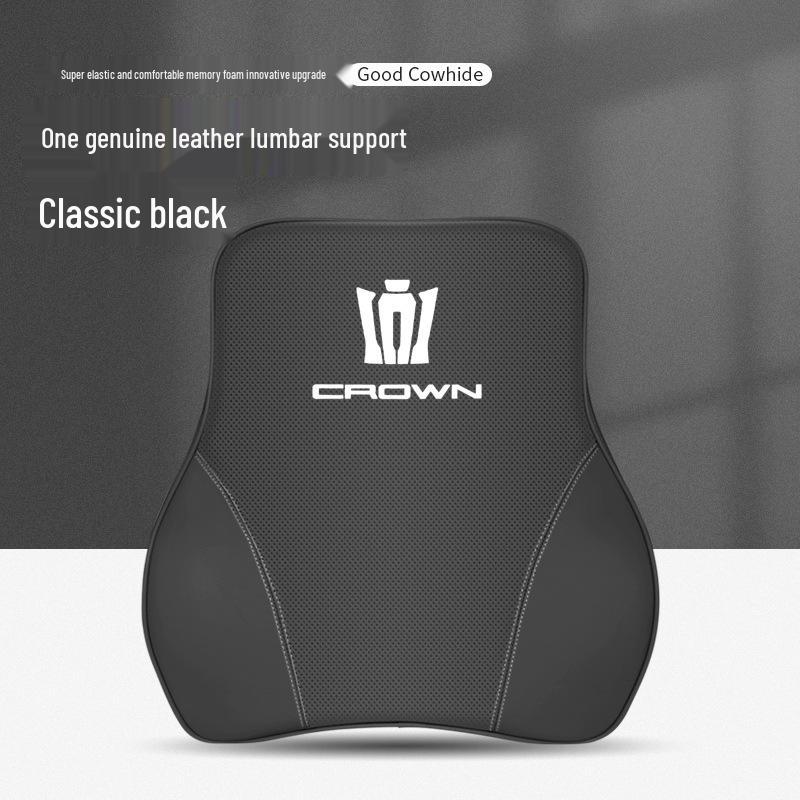Genuine Leather Headrest & Neck Support for Toyota Crown Land Cruiser