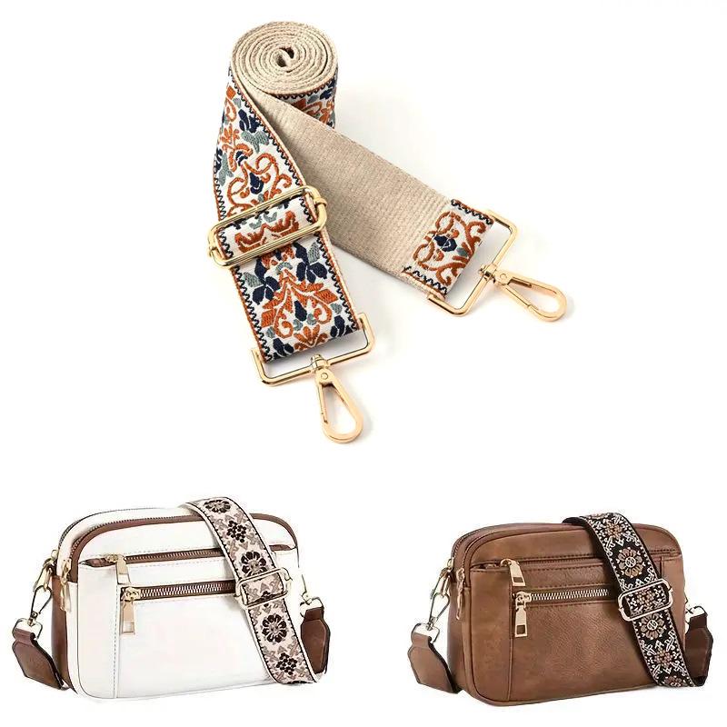 Регулируемый цветной холщовый ремешок для сумки - Широкий, Нескользящий Наплечный Запасной для женских сумок