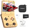 Miyoo Flip V2 Foldable Retro Handheld Game Console with IPS 3000mAh 64GB Yellow RK3566, 3.5-inch Screen, WiFi/Bluetooth Support, Battery, RAM,