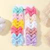 20pcs/set Lovely 1.77'' Grosgrain Ribbon Hair Bows Clips for Baby Girls Cute Hairpins Barrettes Headwear Kids  Hair Acesssories