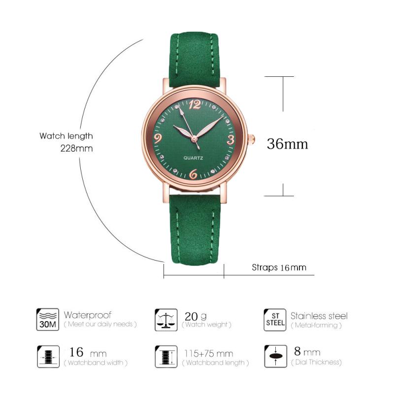 Fashion Luminous Hands Ladies Quartz Watches Simple Leather Strap Woman's Wristwatches Gifts for Wife,Friend,Family