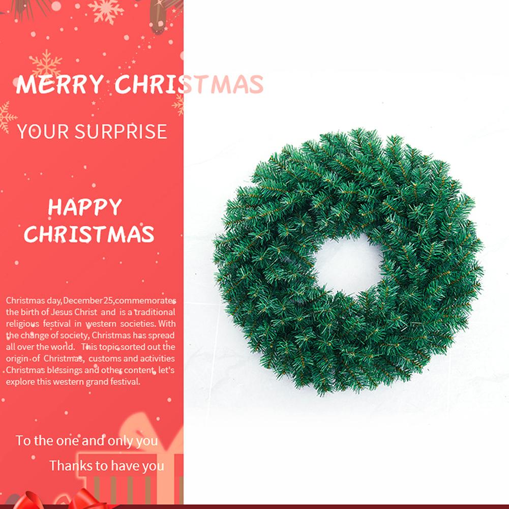 60 см рождественский венок из ротанга гирлянда деревенская рождественская елка подвеска для домашней вечеринки искусственный венок из ротанга сосновый подвесной орнамент