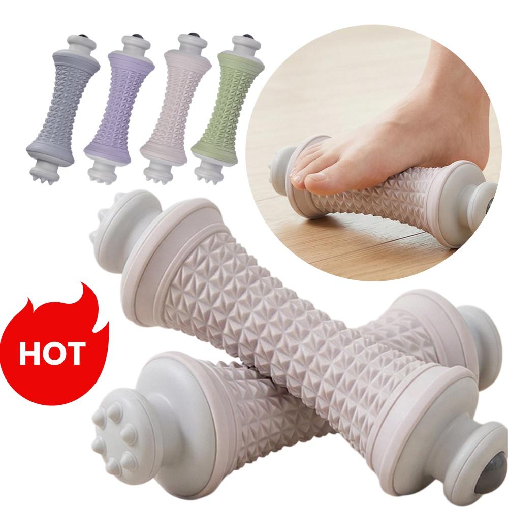 Foot Massage Roller 3 In 1 Non-Slip Yoga Massage Ball Plantar Fascia Roller Muscle Relaxation Care Plastic Manual Foot Massager