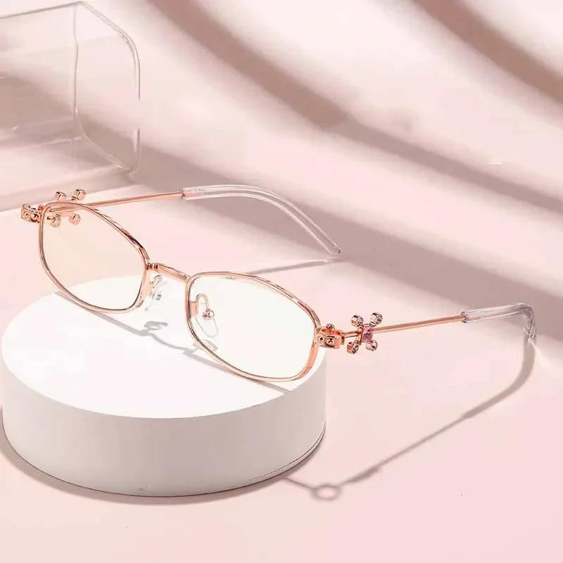 Unisex Fashion New Design Optical Glasses Fashion Luxury Oval Frame Normal Glasses HD Anti Blue Light Optical Glasses