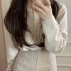 Autumn Women's Sweater Gentle Wind Heart Button Soft Sticky Knit Cardigan Top
