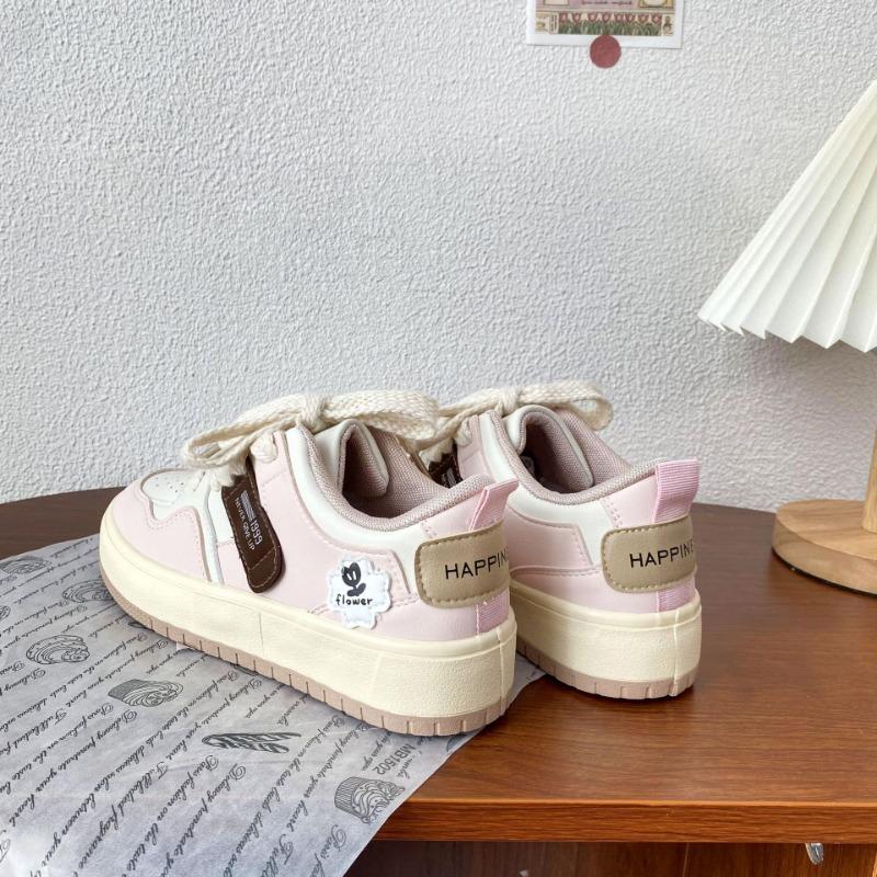 2024 Harajuku Лоскутная обувь для женщин Симпатичные разноцветные повседневные кроссовки на платформе Модная дышащая вулканизированная обувь Mujer