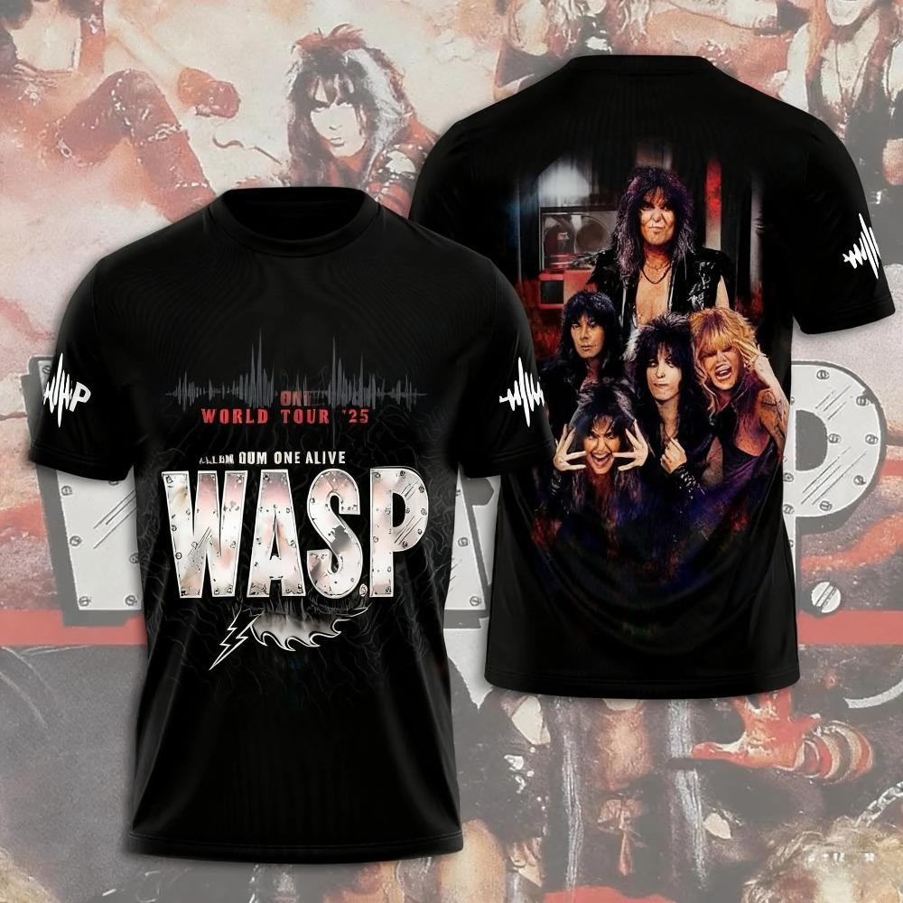 Горячие Аниме W.A.S.P Майки для Косплея Футболки 3D Печать Детские Мультяшные Футболки Летние Мужские Женские Харадзюку Короткий Рукав Y2k Топы