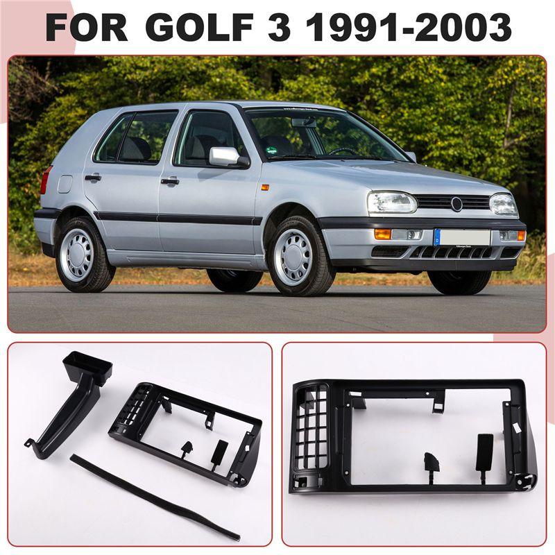 AA92-Для VW Golf 3 1991-2003 Автомагнитола 9-дюймовая Аудио Рамка Панель Приборов Монтажный Комплект Лицевая Панель LHD