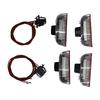4x CANBUS white and red double colors LED automobile welcome door lamp lights for Golf 5/6 Jetta Passat CC Sharan Touarey cars