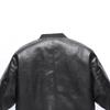 Spring And Autumn New Leather Jacket Men'S Jacket Three-Dimensional Embossed High-End Baseball Jersey Trendy Leather Jacket